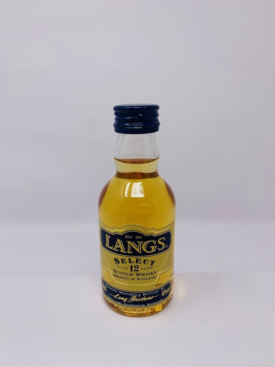 LANGS 12 YEAR OLD WHISKY MINIATURE