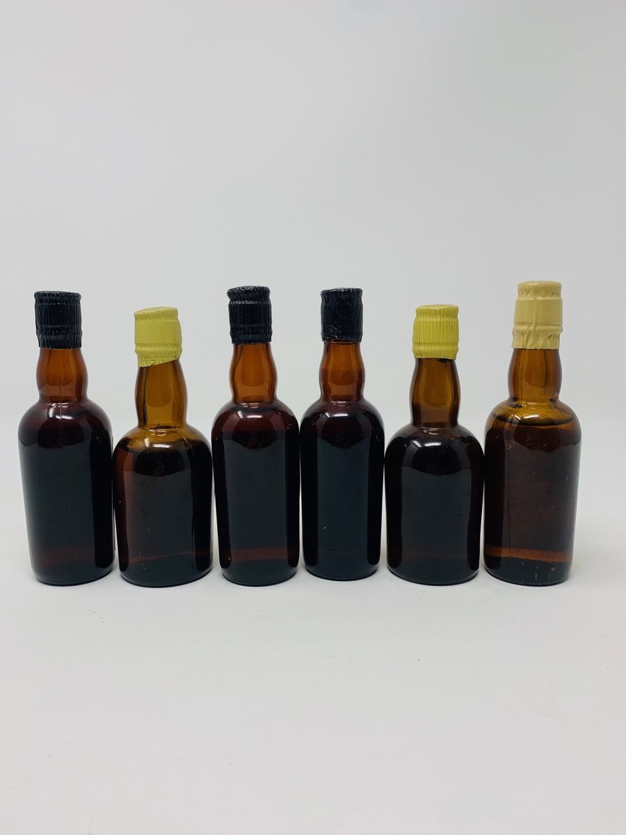 6 X MIXED SHERRY MINIATURES