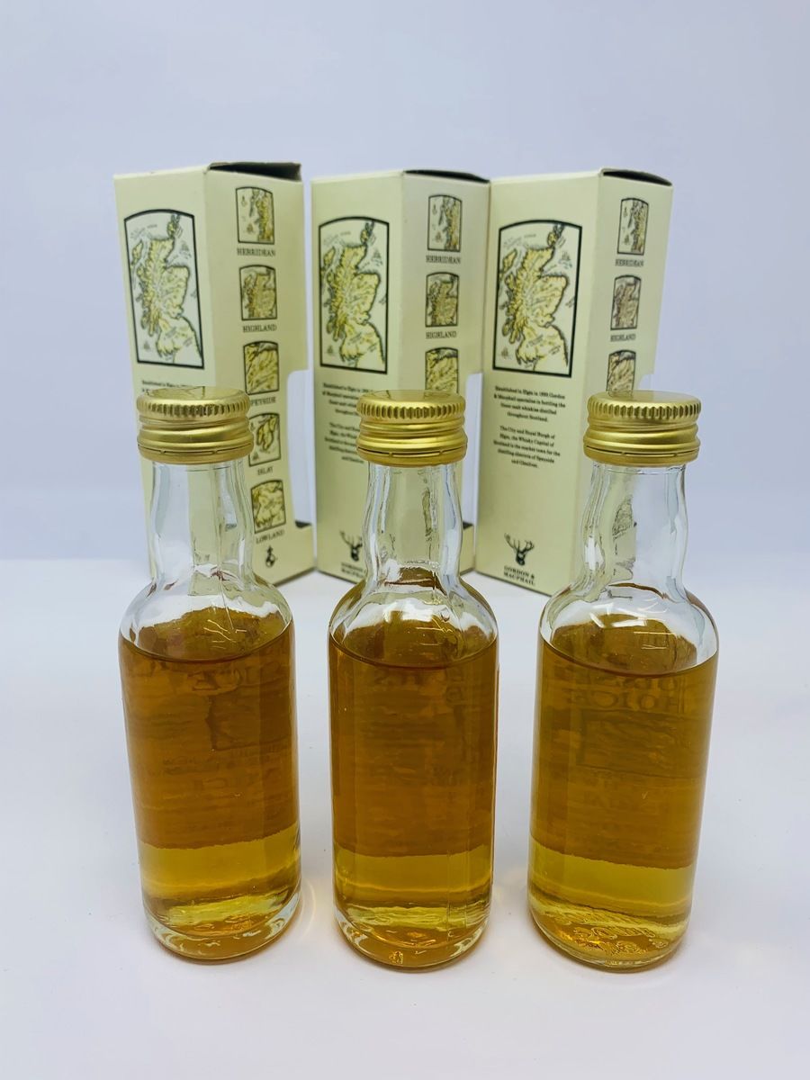 3 X CONNOISSEURS CHOICE WHISKY MINIATURES 