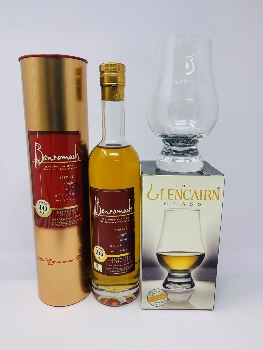 BENROMACH 10 YEAR OLD 20CL WITH GLASS