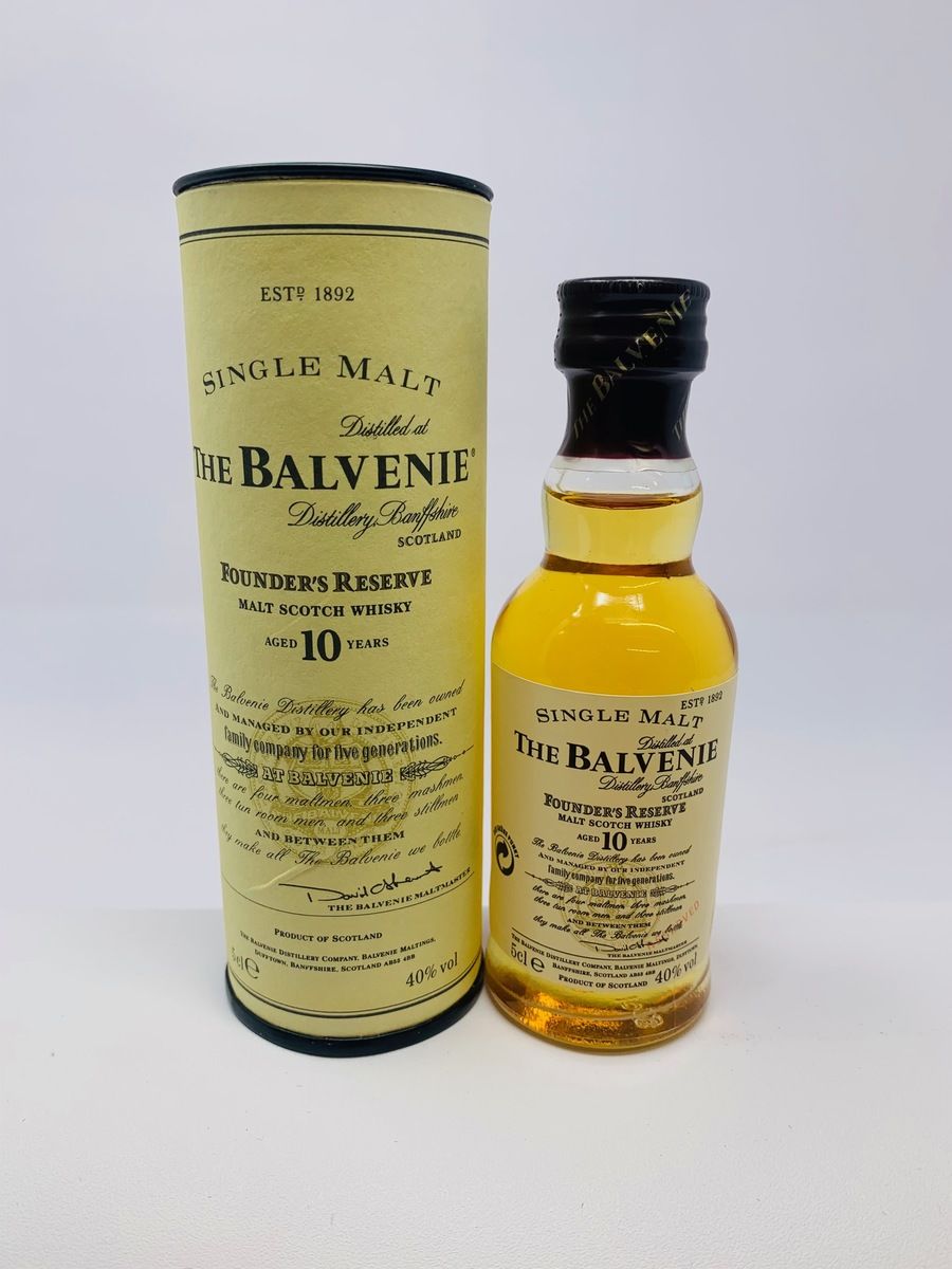 BALVENIE 10 YEAR OLD FOUNDERS RESERVE MINIATURE 