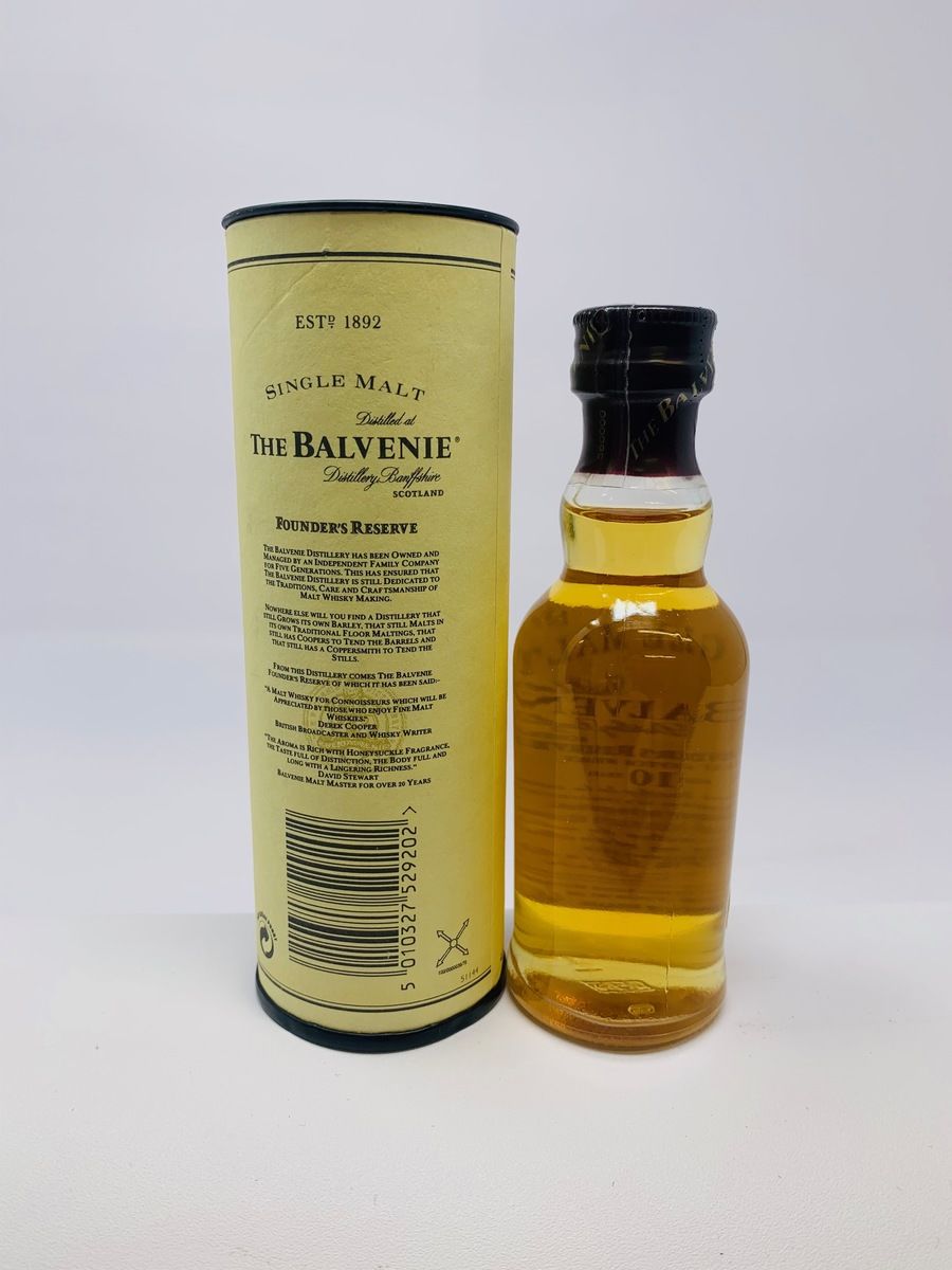 BALVENIE 10 YEAR OLD FOUNDERS RESERVE MINIATURE 
