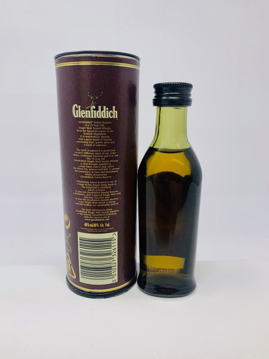 GLENFIDDICH 15 YEAR OLD SOLERA RESERVE MINIATURE