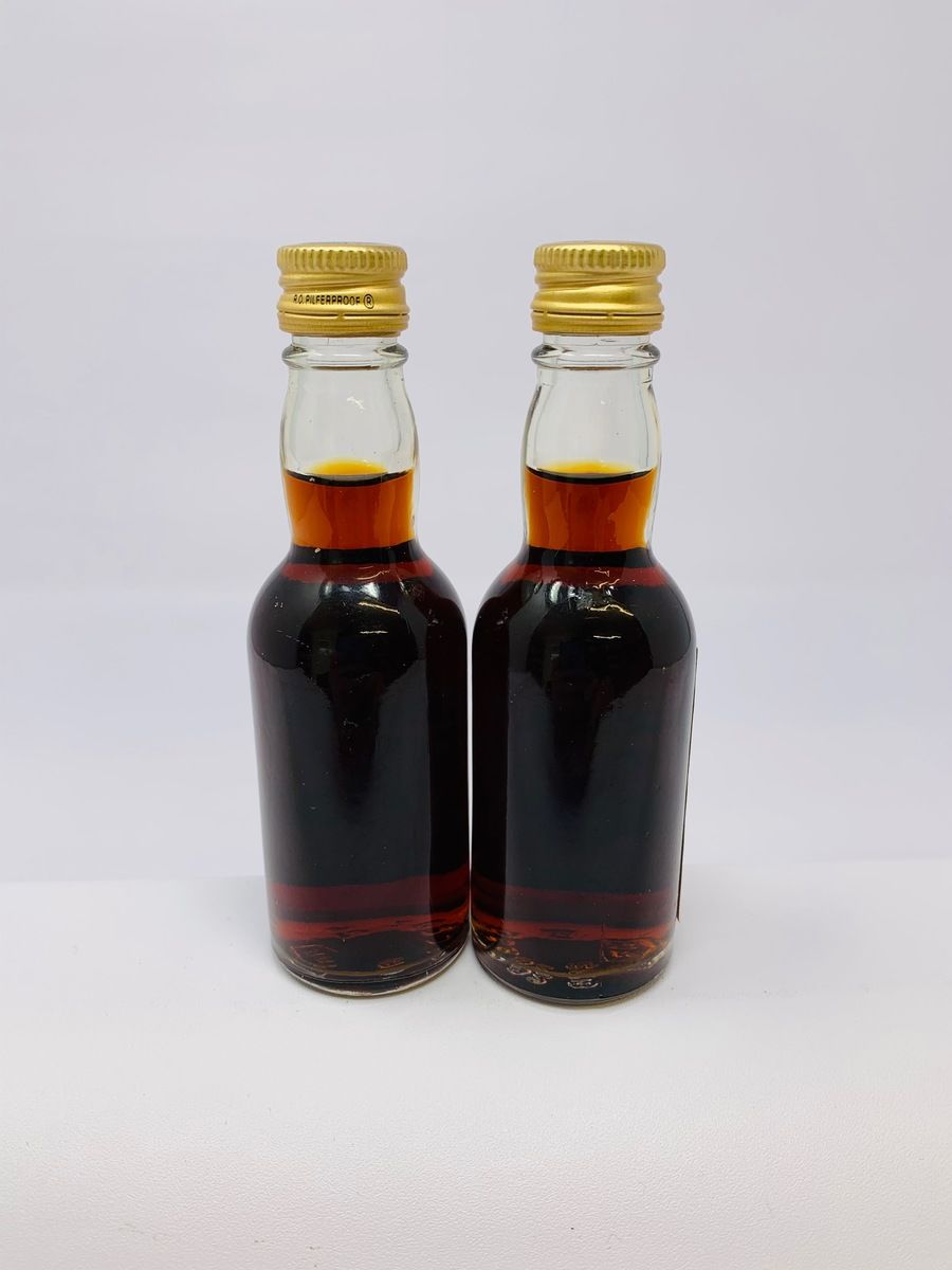 O.V.D. 70% PROOF DEMERARA RUM MINIATURES