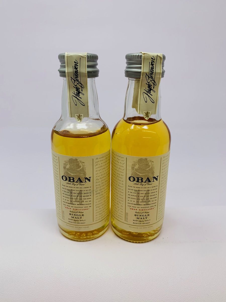 2 X OBAN 14 YEAR OLD MINIATURES
