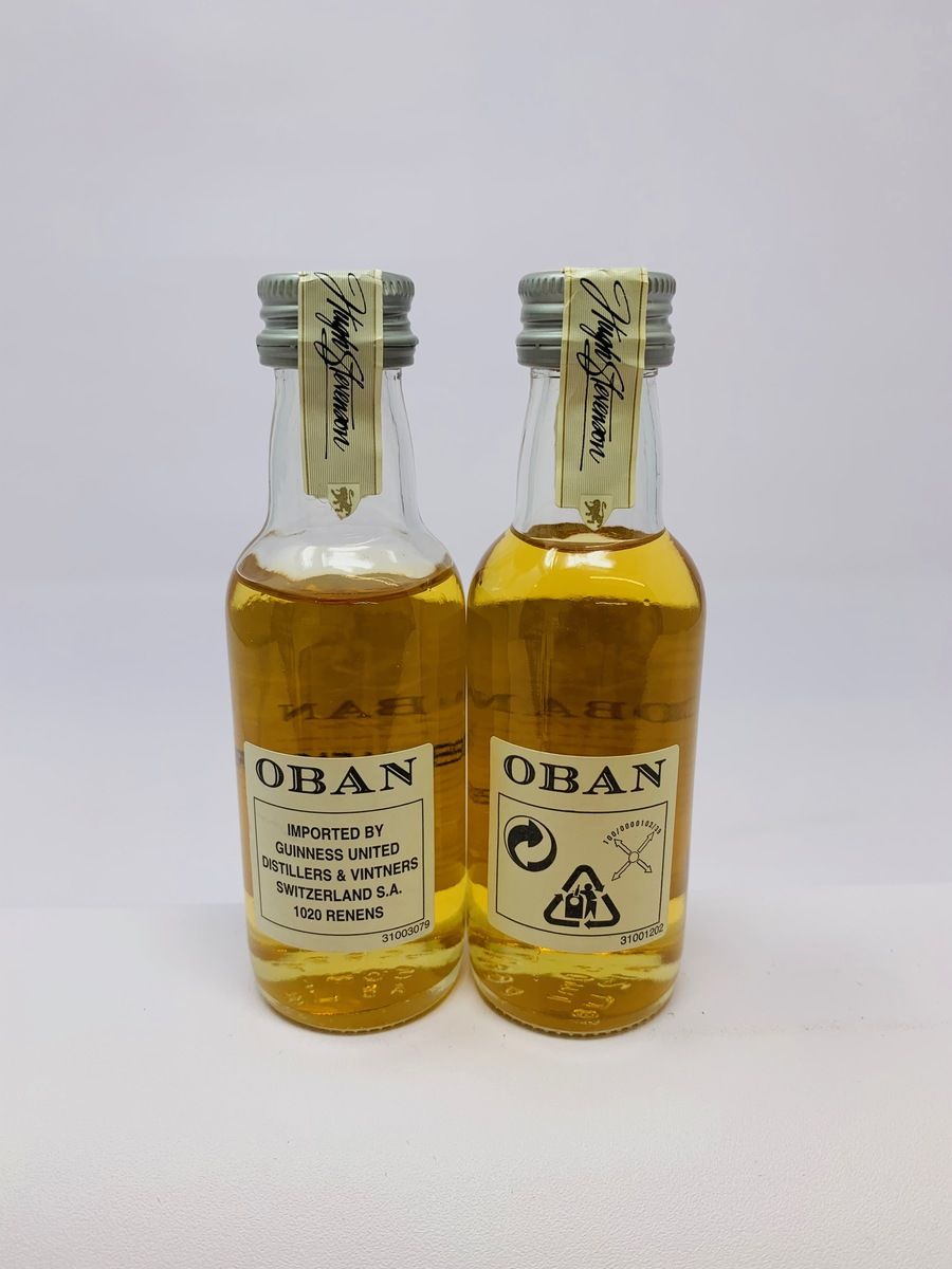 2 X OBAN 14 YEAR OLD MINIATURES