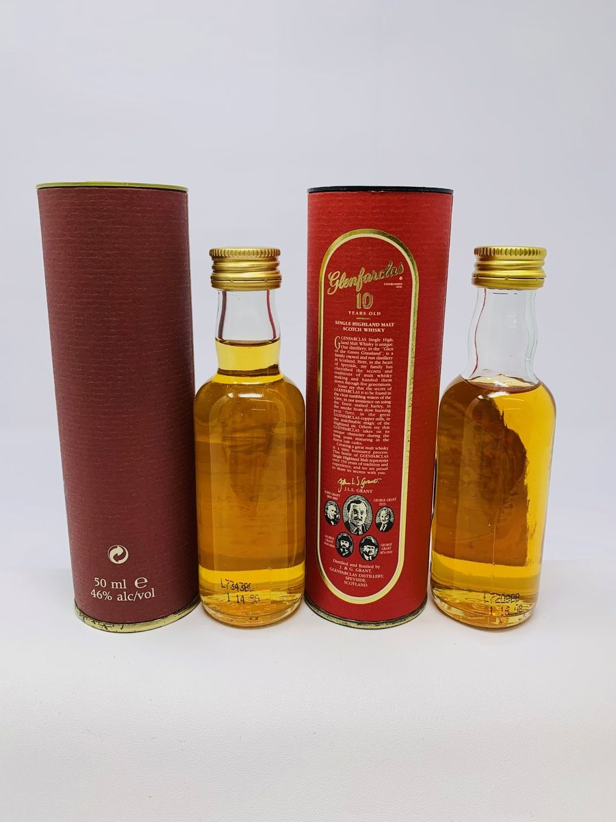 GLENFARCLAS 15 & 10 YEAR OLD MINIATURES