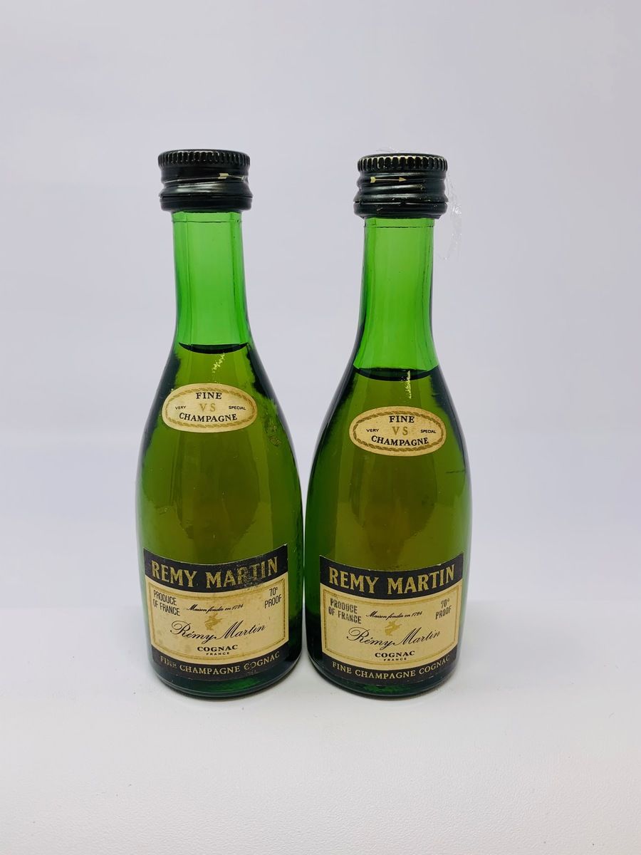 2 X REMY MARTIN 70% PROOF COGNAC MINIATURES