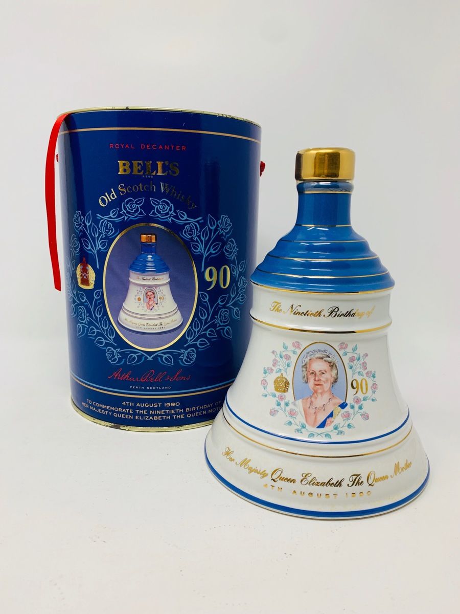 BELLS DECANTER "CELEBRATING THE QUEEN MOTHERS 90TH BIRTHDAY"