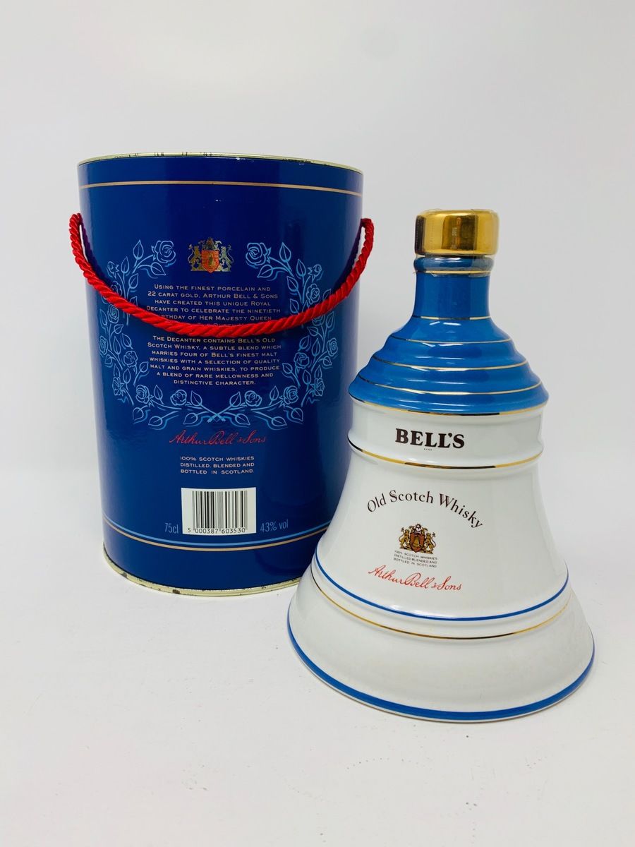BELLS DECANTER "CELEBRATING THE QUEEN MOTHERS 90TH BIRTHDAY"