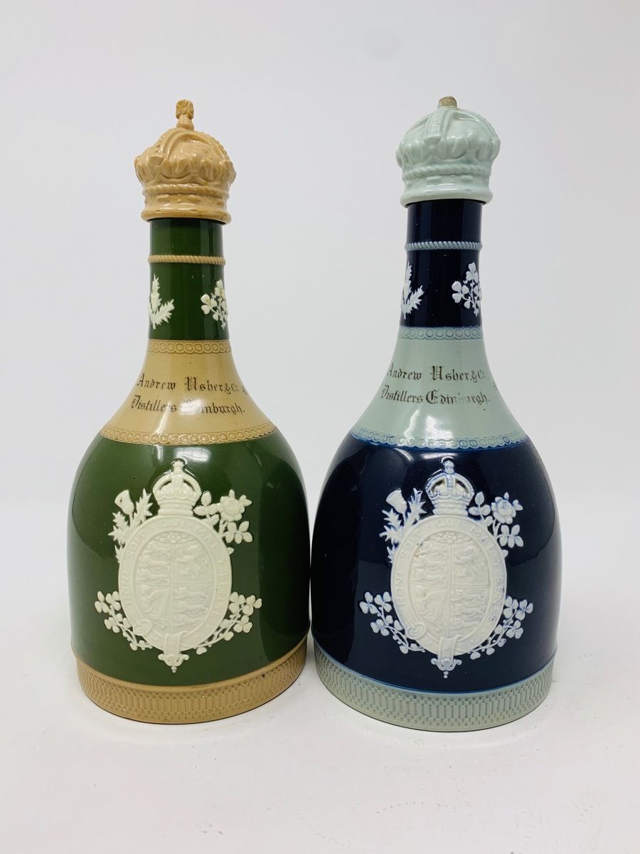 THE CORONATION OF KING GEORGE V AND QUEEN MARY JUNE 22 1911 WADE DECANTERS 