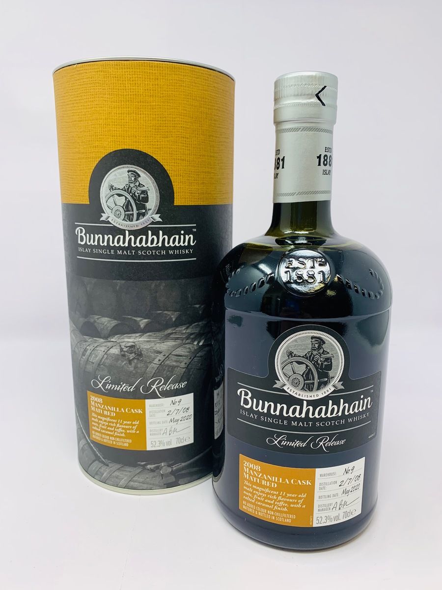 BUNNAHABHAIN 2008 11 YEAR OLD MANZANILLA CASK 