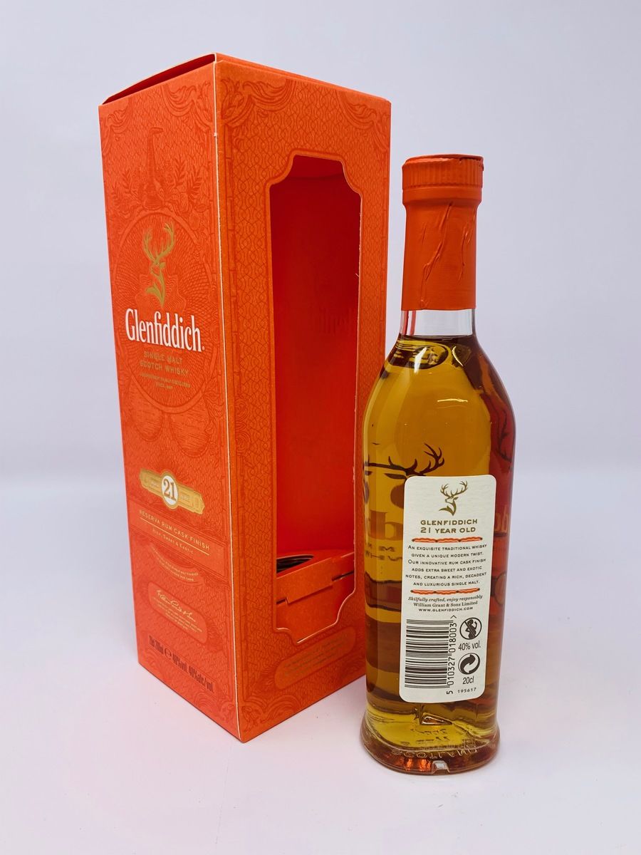 GLENFIDDICH 20CL 21 YEAR OLD RESERVA RUM CASK FINISH