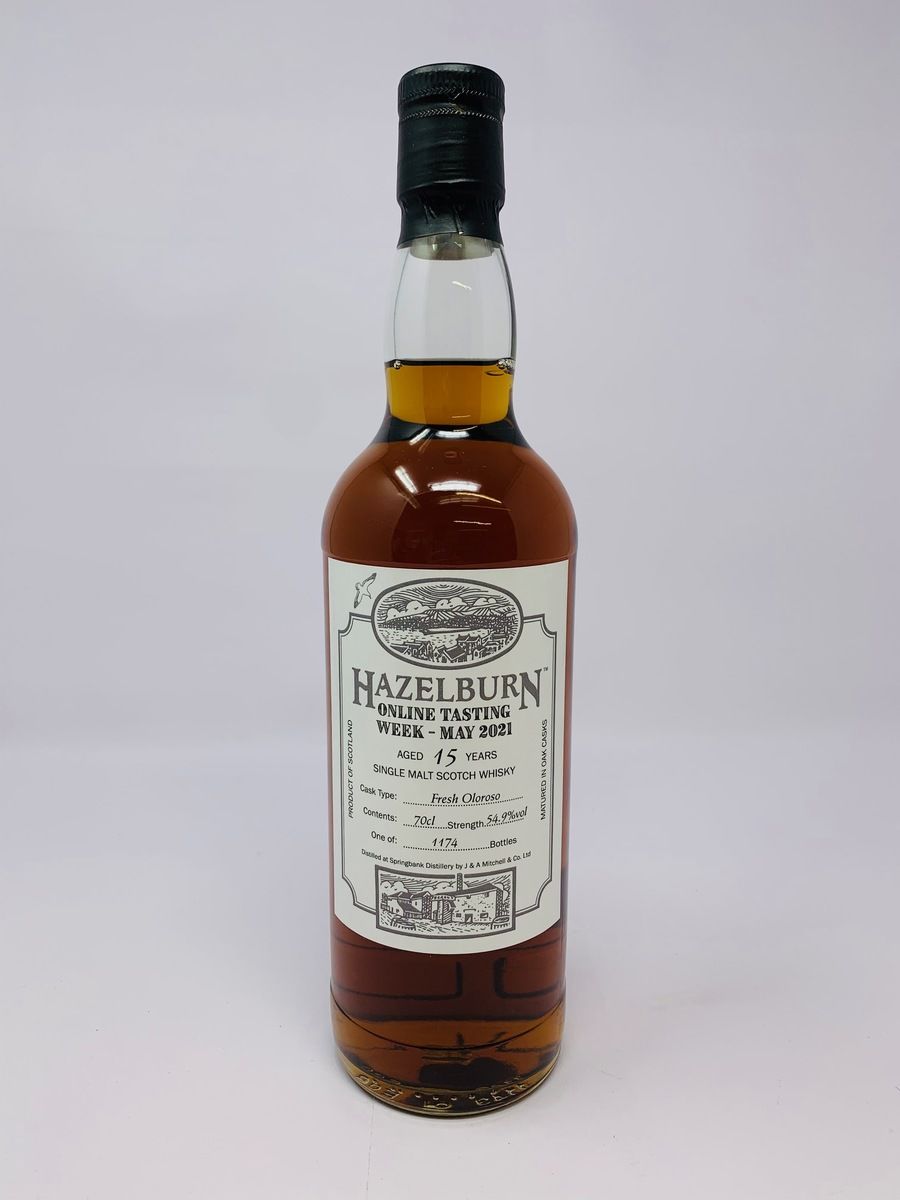 HAZELBURN ONLINE TASTING WEEK MAY 2021 15 YEAR OLD