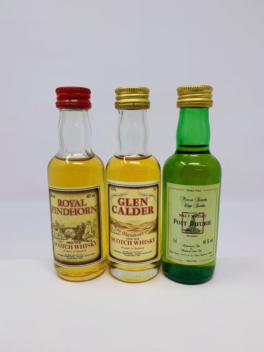 3 x WHISKY MINIATURES 