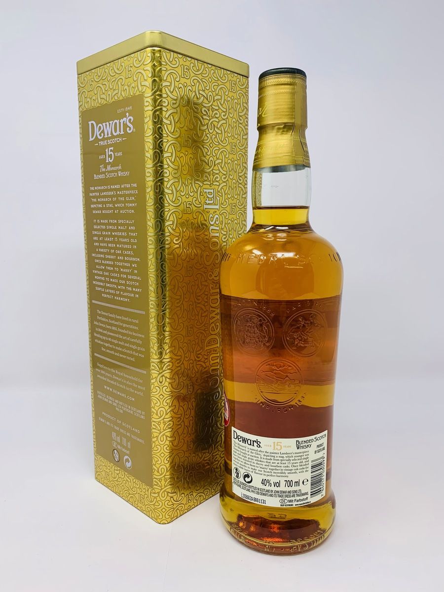 DEWARS 15 YEAR OLD THE MONARCH 