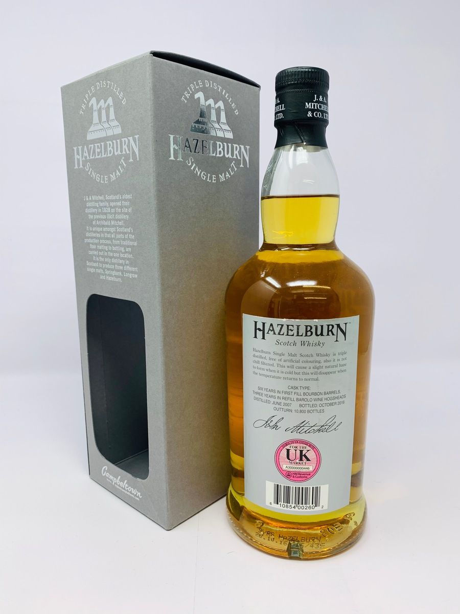 HAZELBURN 9 YEAR OLD BAROLO CASK