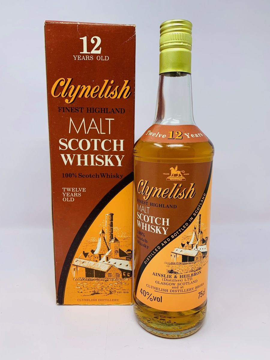 CLYNELISH 12 YEAR OLD AINSLIE AND HEILBRON 1980'S