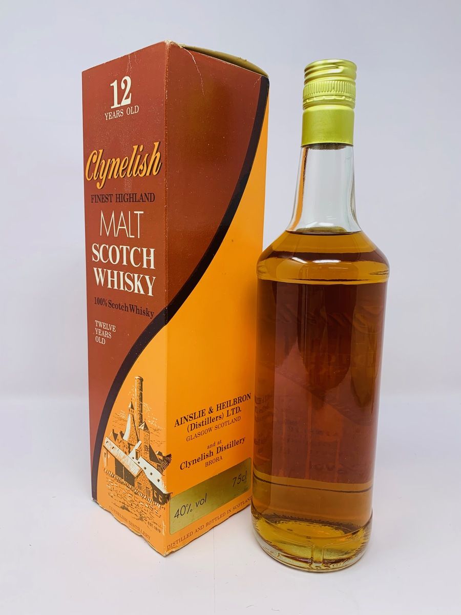 CLYNELISH 12 YEAR OLD AINSLIE AND HEILBRON 1980'S