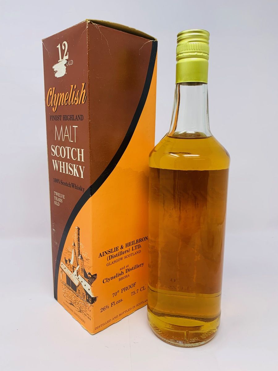 CLYNELISH 12 YEAR OLD AINSLIE AND HEILBRON 1970'S