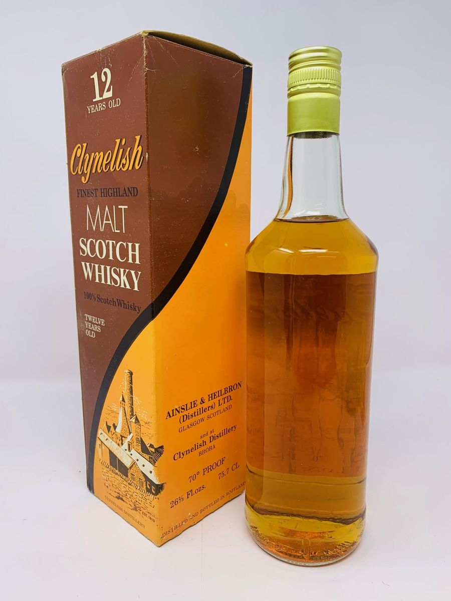 CLYNELISH 12 YEAR OLD AINSLIE AND HEILBRON 1970'S