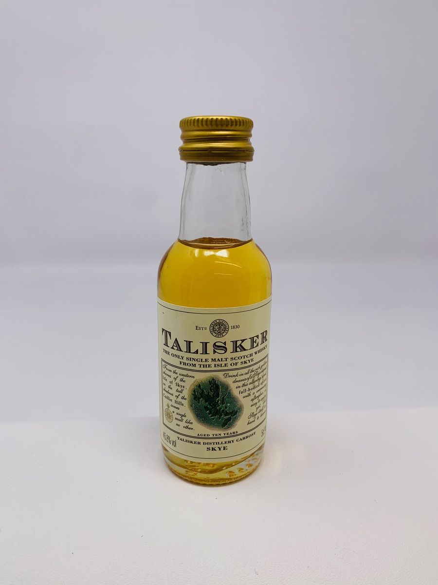 TALISKER 10 YEAR OLD MAP LABEL MINIATURE