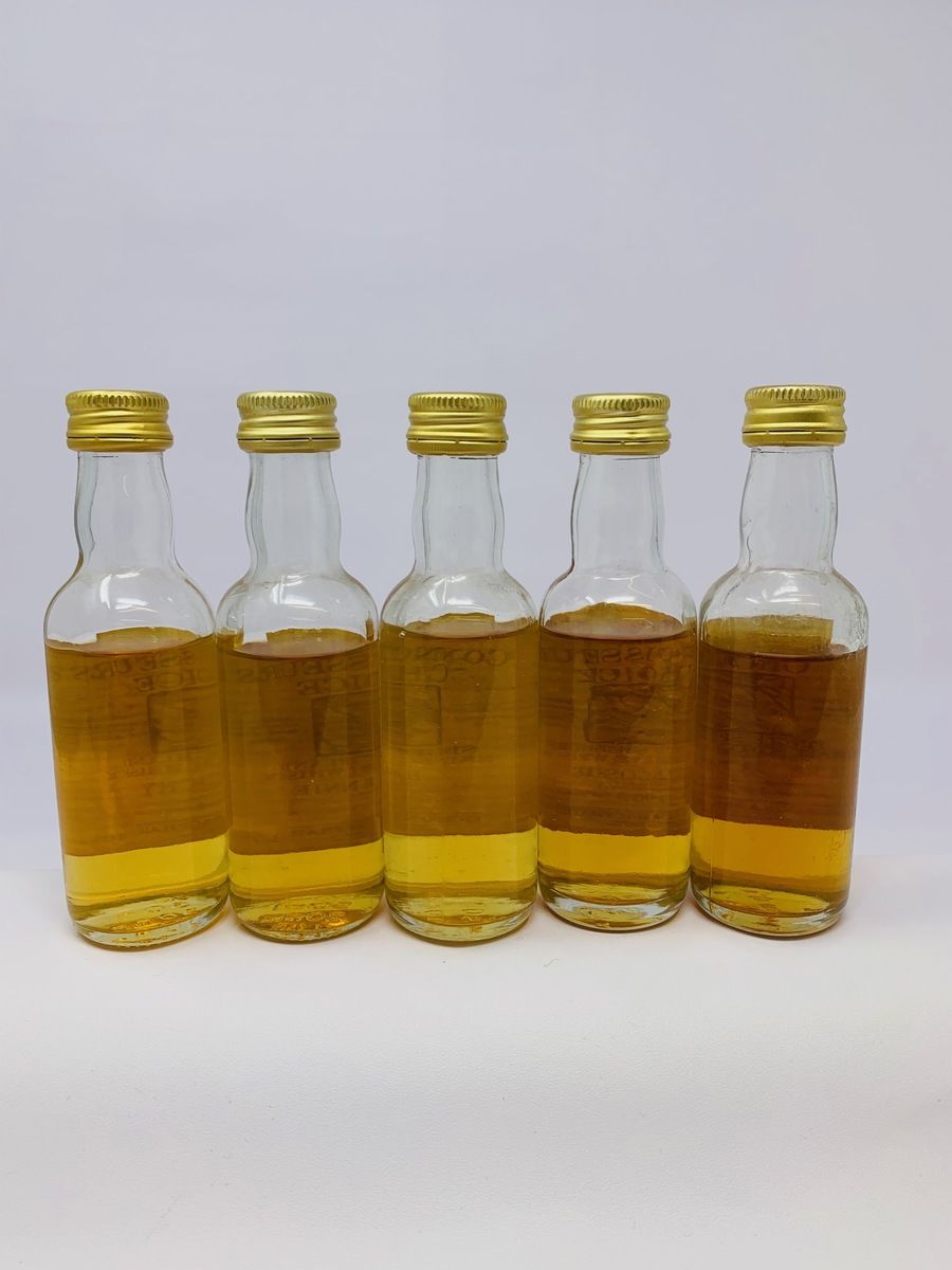 5 X CONNOISSEURS CHOICE WHISKY MINIATURES