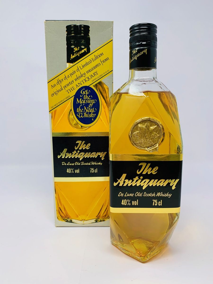 THE ANTIQUARY DE LUX OLD SCOTCH WHISKY 1980'S 