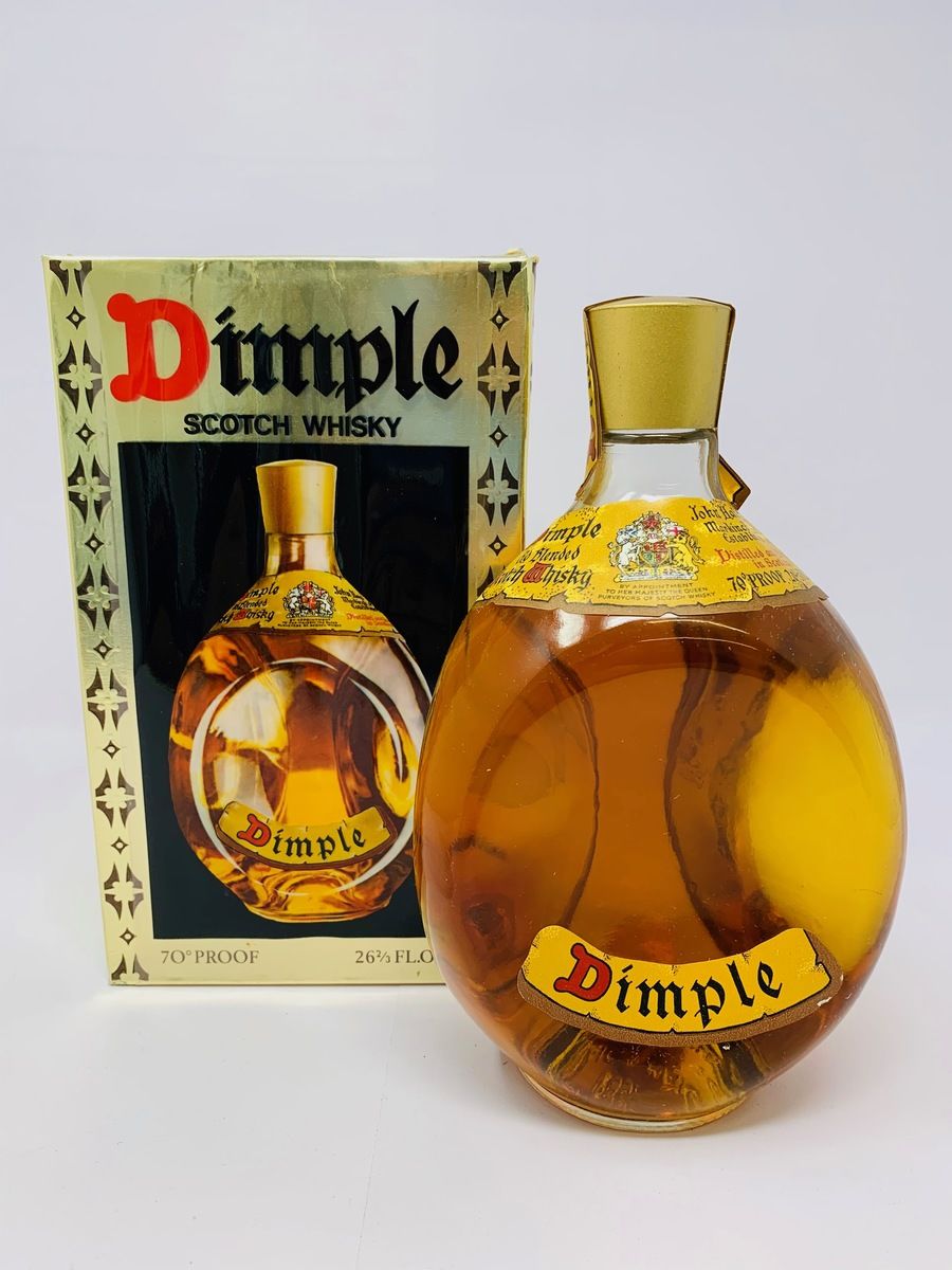 DIMPLE WHISKY 26 2/3 FL OZ 1970's