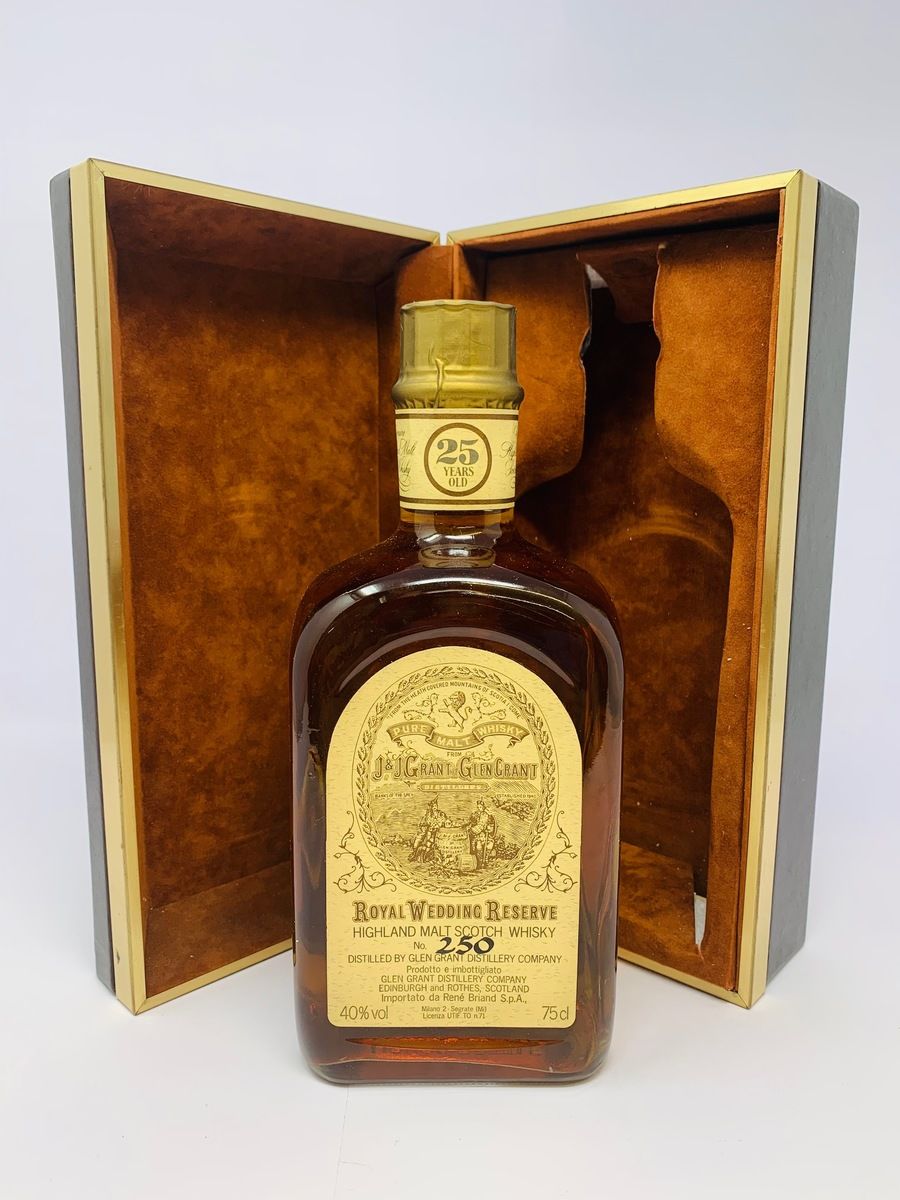 GLEN GRANT 25 YEAR OLD ROYAL WEDDING RESERVE 1981