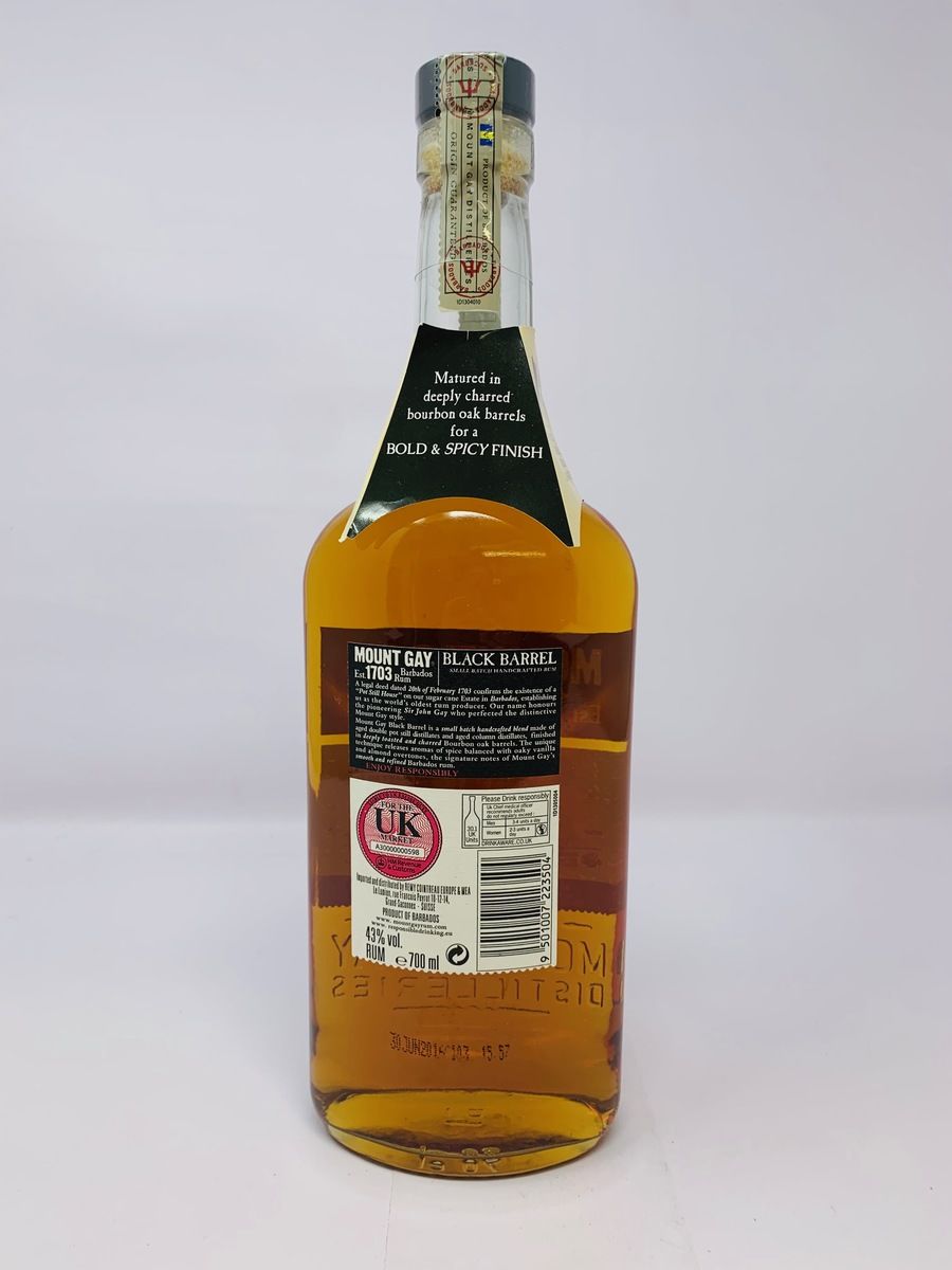 MOUNT GAY EST 1703 BLACK BARREL RUM 