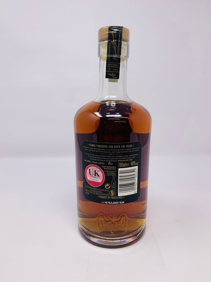 1990'S BACARDI RON 8 ANOS RESERVA SUPERIOR