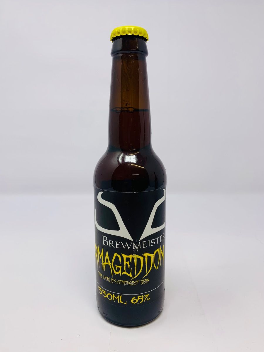 ARMAGEDDON WORLDS STRONGEST BEER 65% ABV
