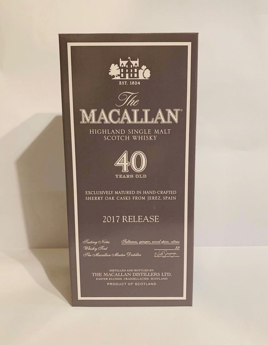 THE MACALLAN 40 YEAR OLD 2017 RELEASE