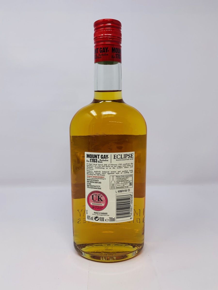 MOUNT GAY EST 1703 ECLIPSE RUM 