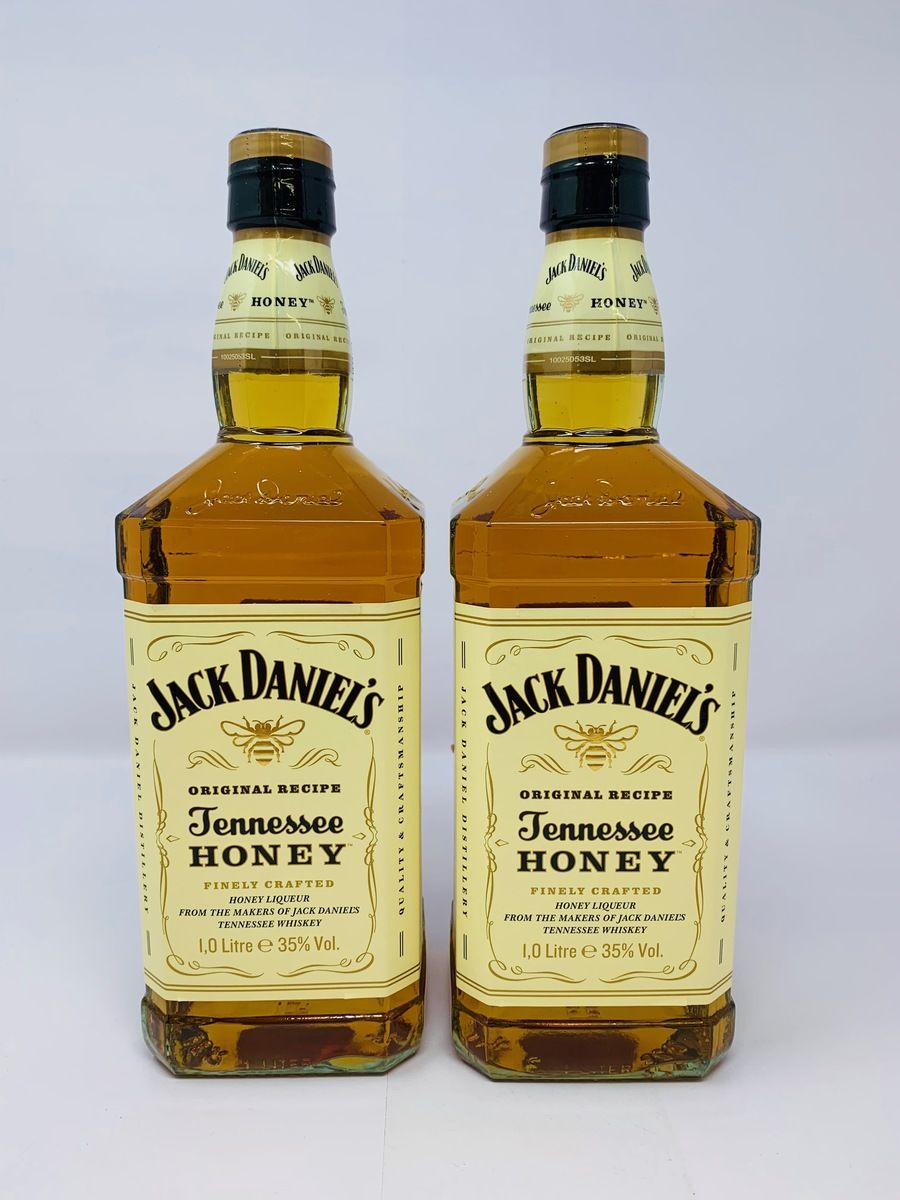 2 x JACK DANIELS TENNESSEE HONEY 1 LITRE