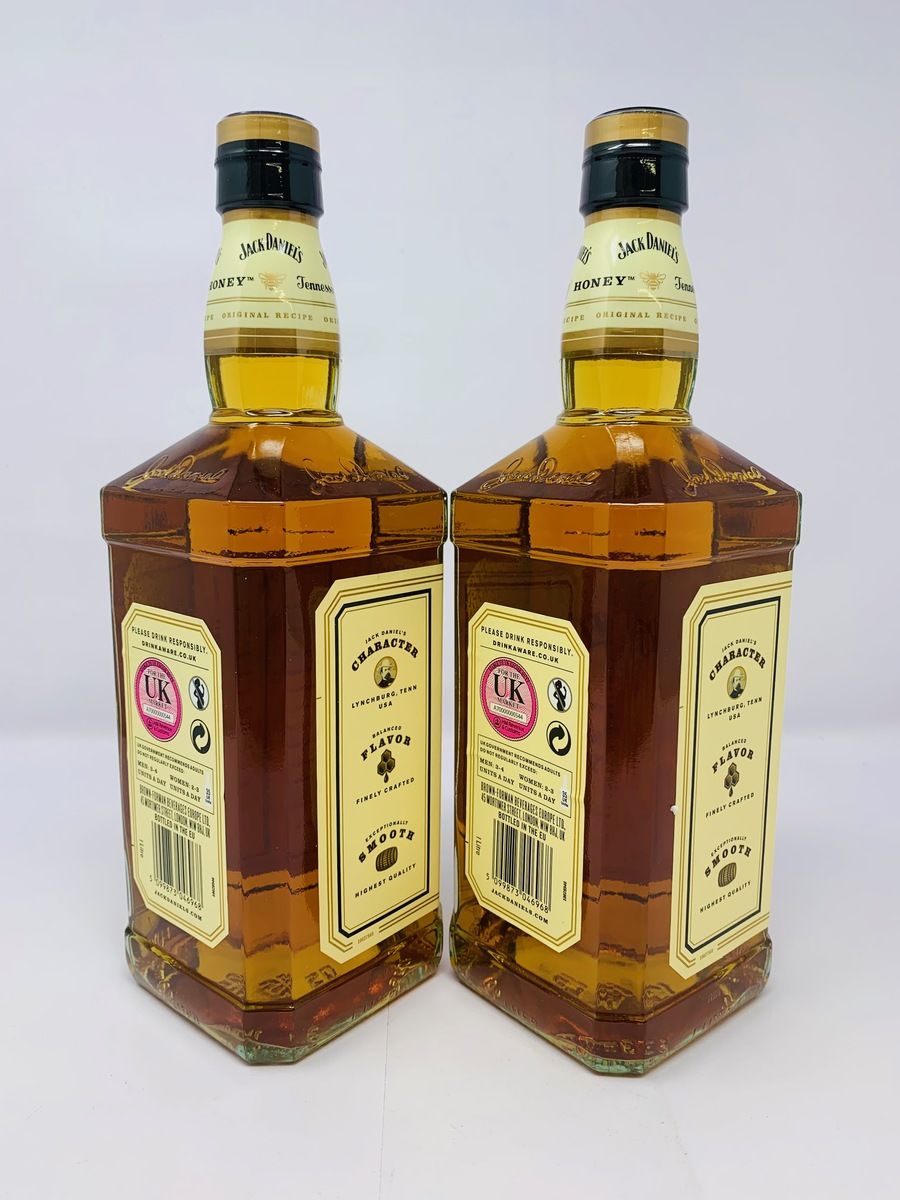 2 x JACK DANIELS TENNESSEE HONEY 1 LITRE