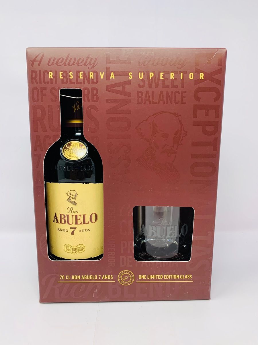 ABUELO SUPERIOR RESERVE 7 YEAR OLD RUM GLASS PACK