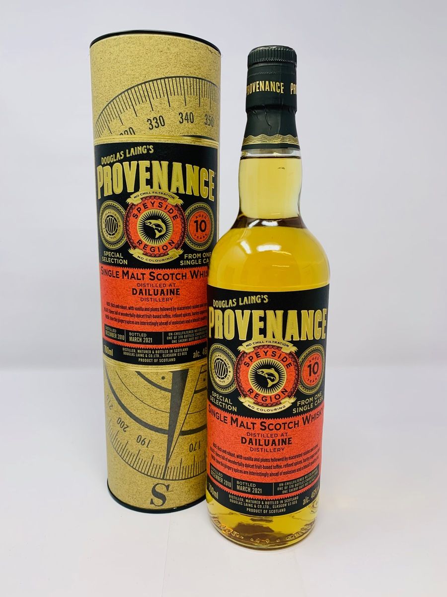 DAILUAINE 10 YEAR OLD DOUGLAS LAING PROVENANCE SPECIAL SELECTION