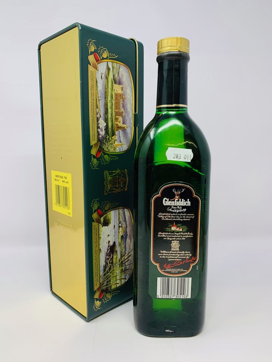 GLENFIDDICH PURE MALT WITH HERITAGE TIN