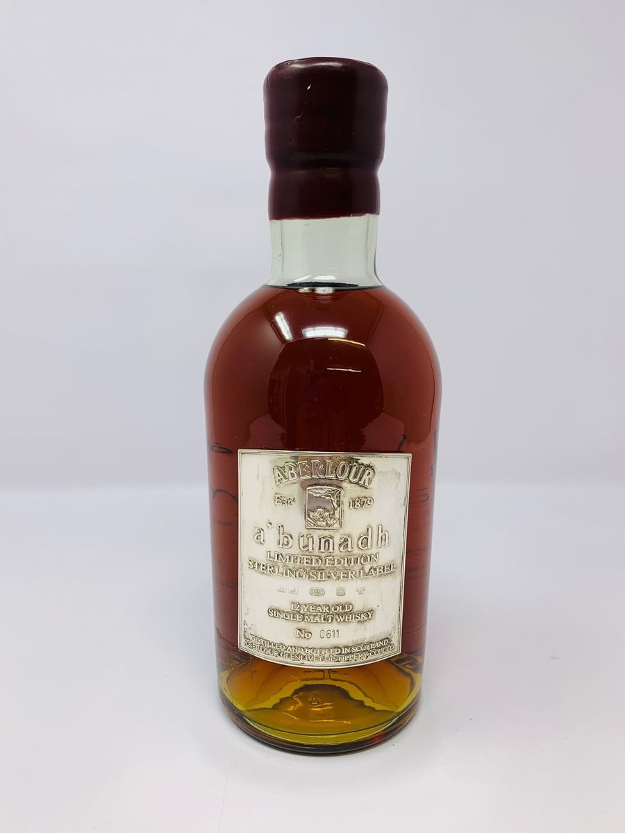 ABERLOUR A'BUNADH STERLING SILVER LIMITED EDITION