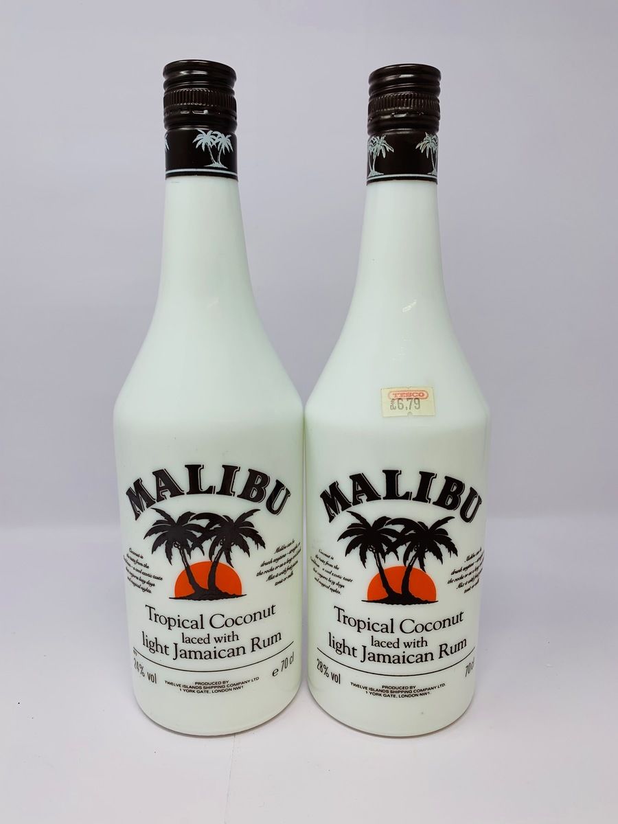 2 X MALIBU JAMACAN RUM