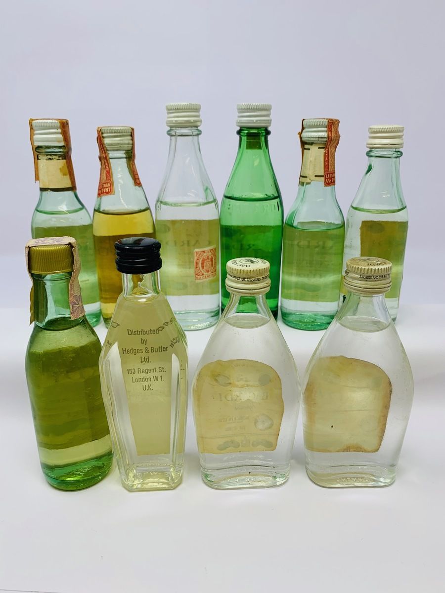 10 X BACARDI MINIATURES