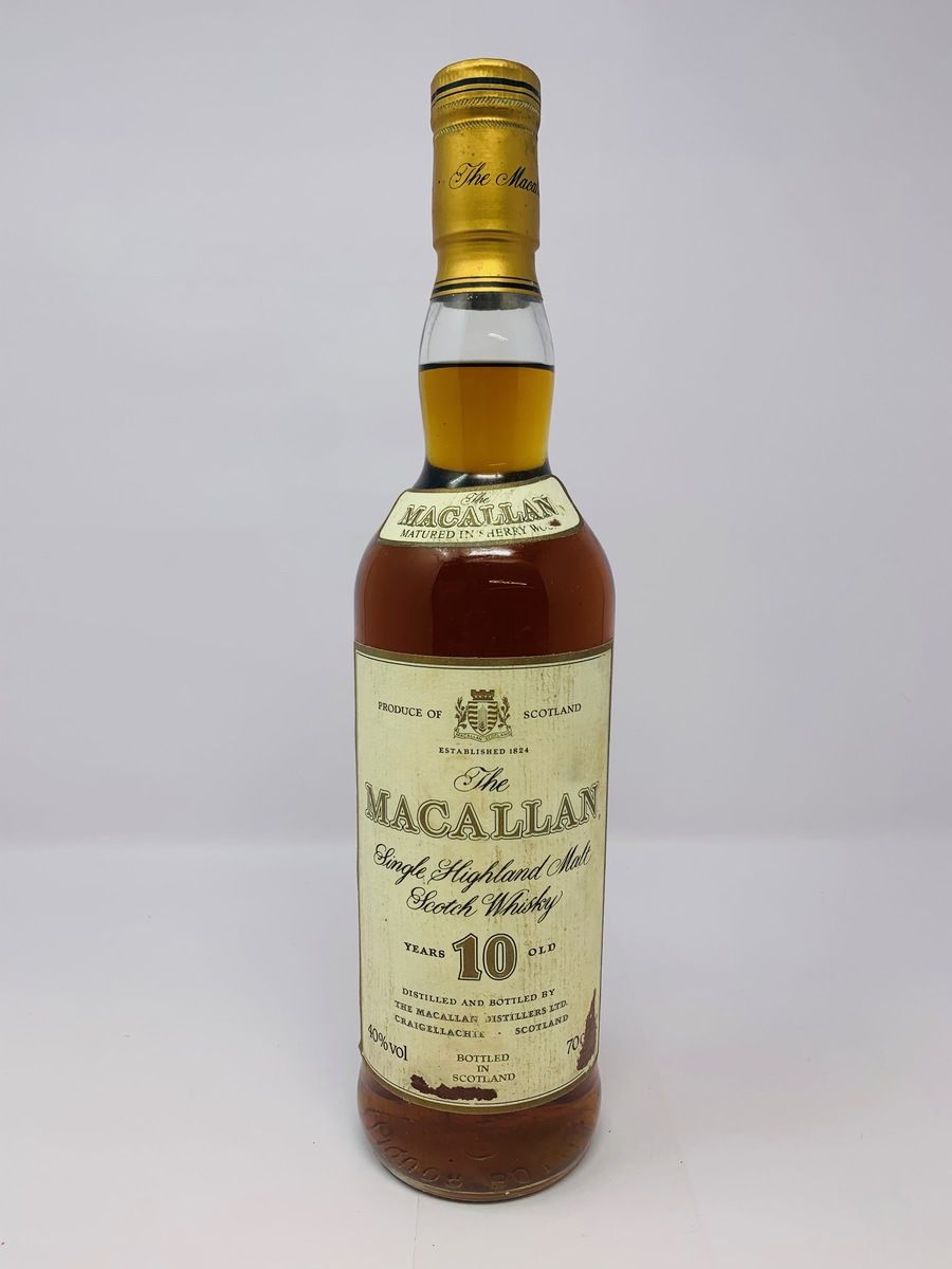 THE MACALLAN 10 YEAR OLD SHERRY WOOD 1990'S
