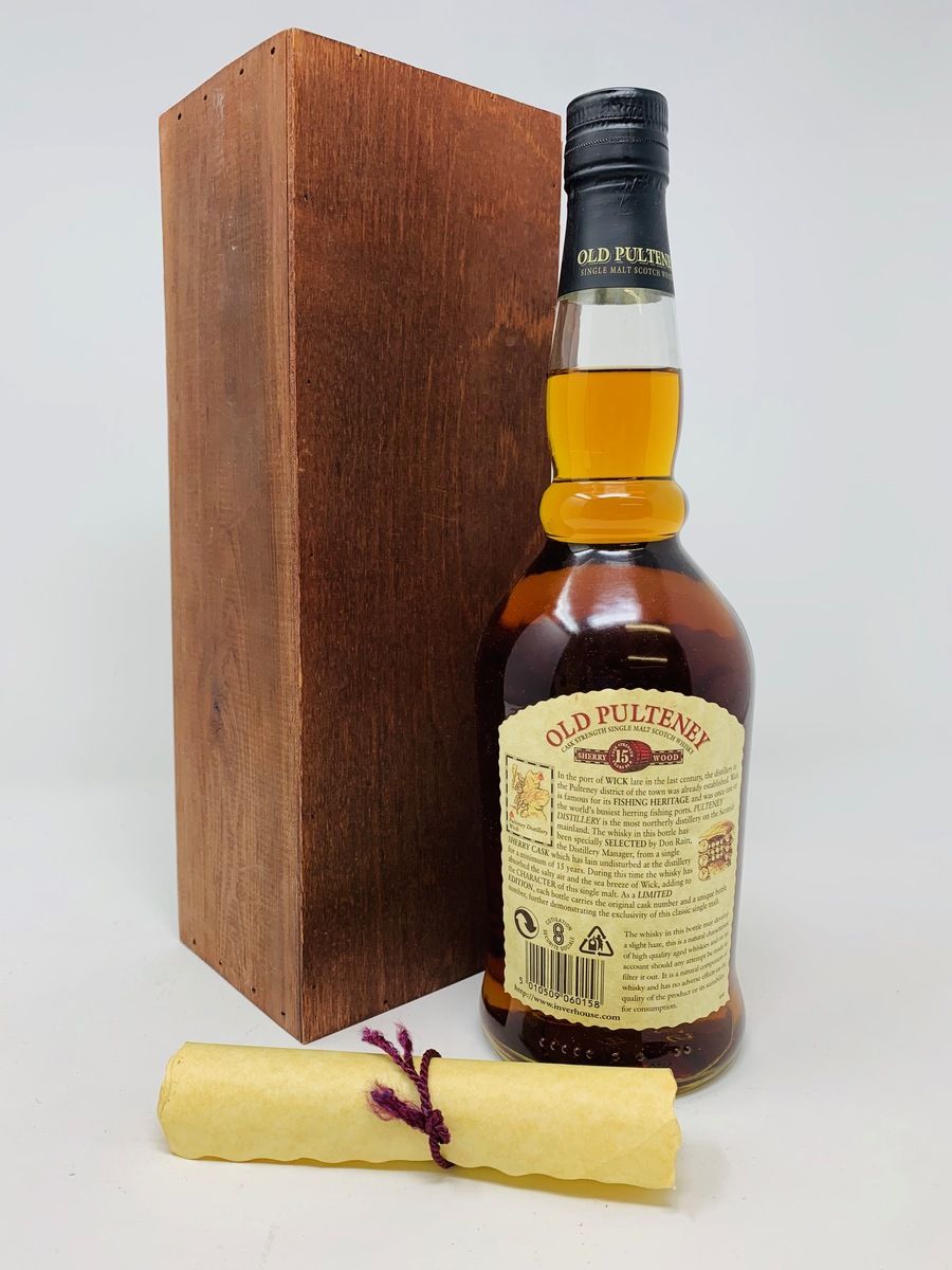 OLD PULTENEY 15 YEAR OLD SHERRY WOOD CASK STRENGTH #1501