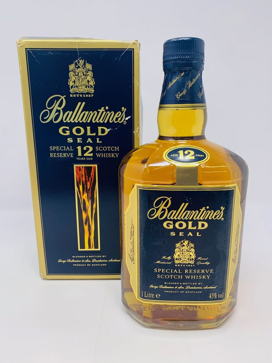 BALLANTINES 12 YEAR OLD GOLD SEAL 1 LITRE