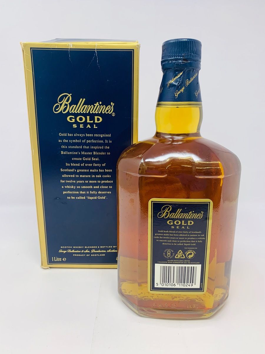 BALLANTINES 12 YEAR OLD GOLD SEAL 1 LITRE