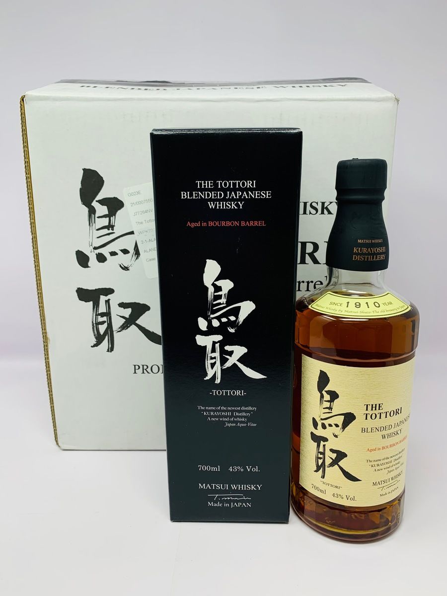 6 x TOTTORI BOURBON AGED  JAPANESE BLENDED WHISKY (FULL CASE)