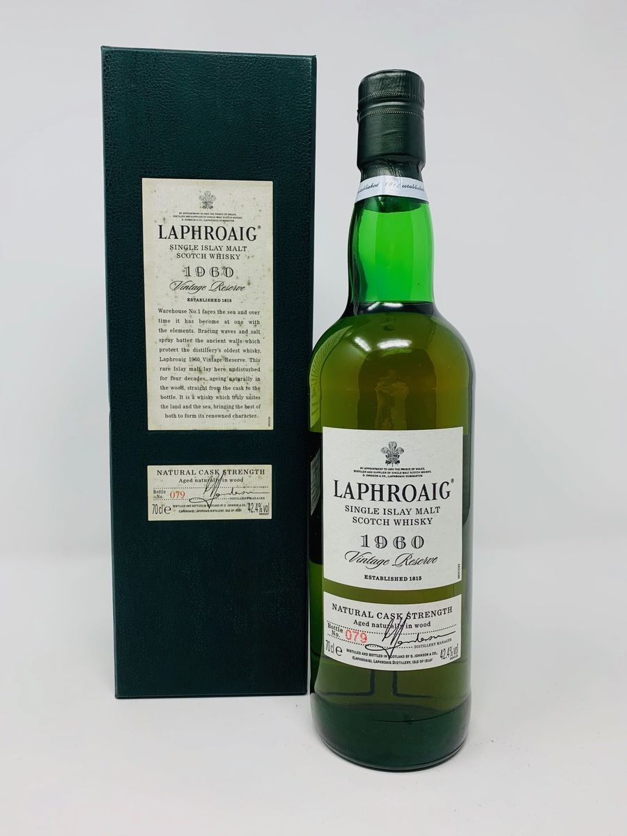 LAPHROAIG 1960 40 YEAR OLD VINTAGE RESERVE