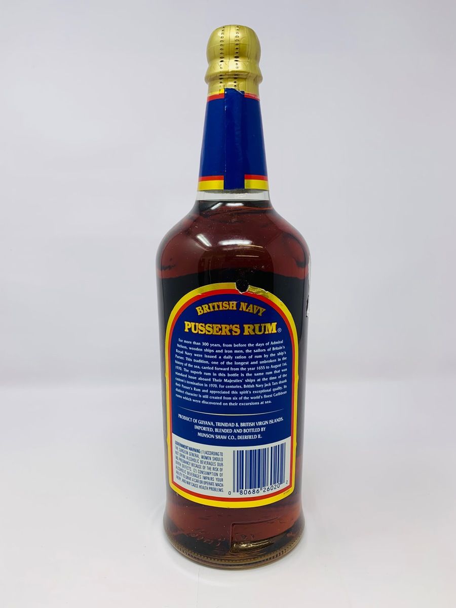 BRITISH NAVY PUSSERS RUM 1 LITRE